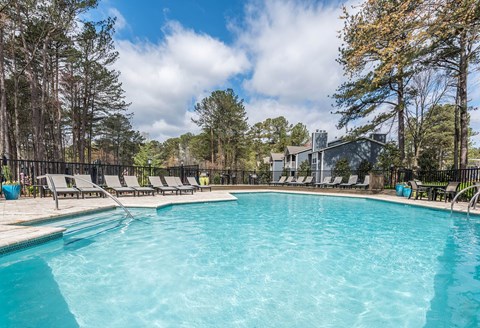 Poolside Sundeck at Canopy Glen, Georgia